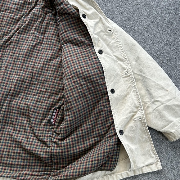 L.L.Bean Men's XXL Field Coat Barn Jacket Tan Canvas w/ Primaloft Liner USA - Picture 10 of 16